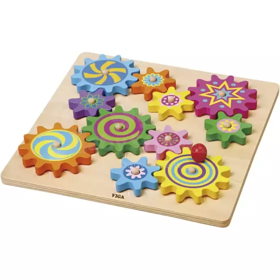 Viga Spinning Gears Art.59854 Koka puzle