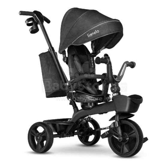 Lionelo Kori Art.150626 Grey Stone Children's tricycle with handle and roof