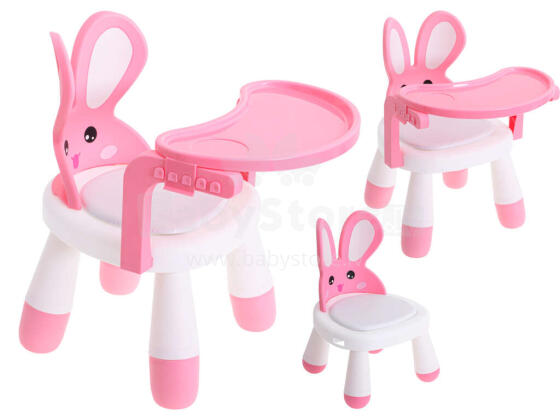 Ikonka Art.KX5845_1 Feeding and play table chair pink