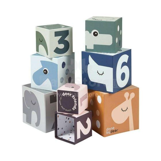Done by Deer Stacking cubes, Deer friends Multicolor