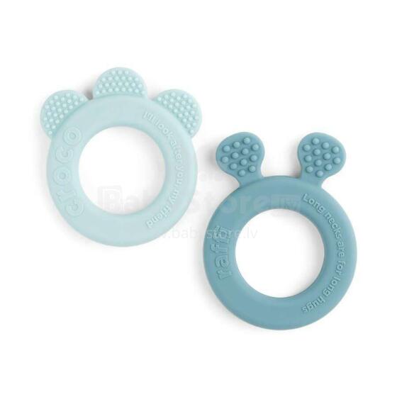 Done by Deer teether 2-pack Deer friends Blue
