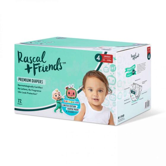 RASCAL + FRIENDS autiņš, 4 izmērs, 72 gab., 10-15 kg, 93618
