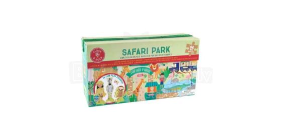 Floss&Rock Zuja Art.44P6416 Puzle ar figūriņām Safari parks 60 det.
