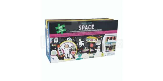 Floss&Rock Zuja Art.43P6370 Giant Floor Puzzle with Pop Out Pieces - Space, 60 pcs.
