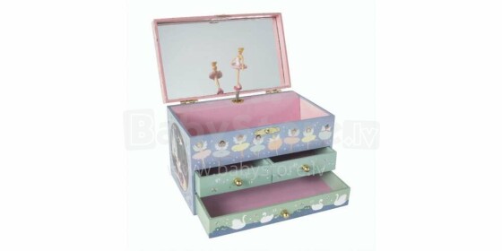 Floss&Rock Zuja Art.43P6389 Musical Jewellery Box with 3 Drawers - Enchanted
