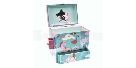 Floss&Rock Zuja Art.43P6386 Musical Jewellery Box with 3 Drawers - Fantasy