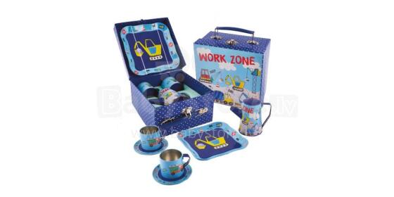 Floss&Rock Zuja Art.38P3381 Tin Tea Set 7 Piece - Construction