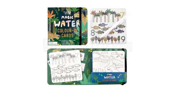 Floss&Rock Zuja Art.41P3647 Magic Colour Changing Water Cards - Dinosaur