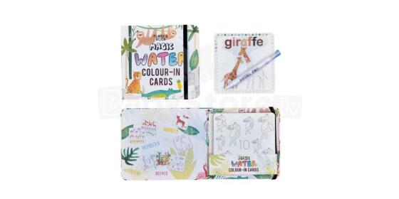 Floss&Rock Zuja Art.38P3416 Magic Colour Changing Water Cards - Jungle