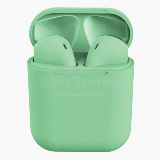 inPods 12 bezvadu Bluetooth austiņas, zaļa