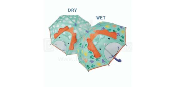 Floss&Rock Zuja Art.43P6409 Colour Changing 3D Umbrella - Dinosaur