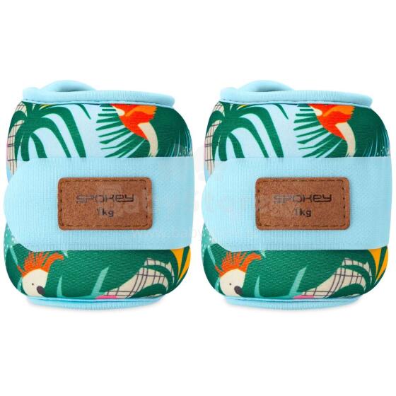 Spokey HOME JUNGLE Art.9415240 Ankle and wrist weights 2x1kg