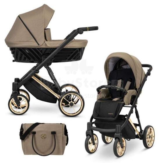Kunert Ivento Premium Art.IVE-10 Caramel Macchiato Baby stroller 2in1