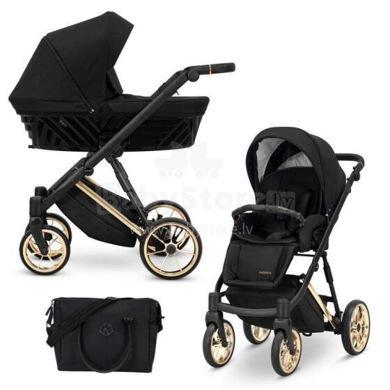 Kunert Ivento Premium Art.IVE-12 Deep Black Baby stroller 2in1