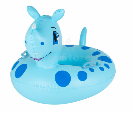 Ikonka Art.KX6790 Inflatable mattress pontoon wheel for children rhinoceros
