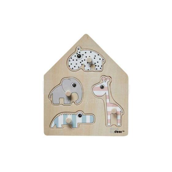 Done by Deer Peg puzzle, deer friends
