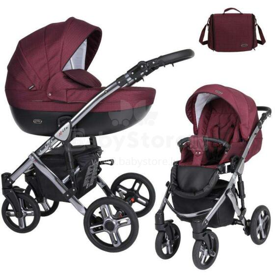 Kunert Mila Premium Class Graphite Chrome  Art.MI-01 Bordo Universal stroller 2 in 1