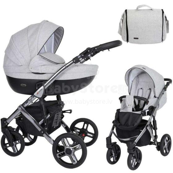 Kunert Mila Premium Class Graphite Chrome  Art.MI-06 Grey Universal stroller 2 in 1
