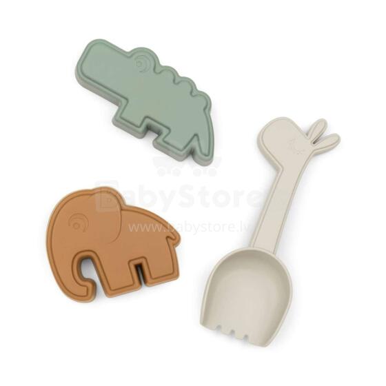 Done by Deer Sand play set 3 pcs Deer friends Colour mix
