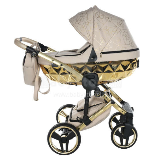 Junama Heart Art.HT-07 Beige Gold Baby universal stroller 2 in 1