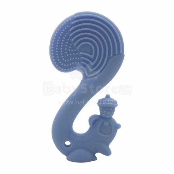 Mombella Squirrel Teether Toy  Art.P8159 Light Blue Silikoonhammastaja Orav