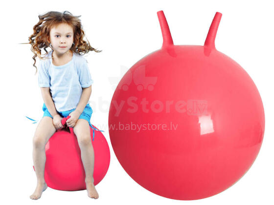 Ikonka Art.KX5384 Kangaroo jumping ball 65cm orange