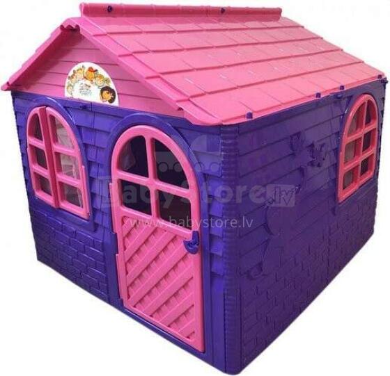 3toysm Art.301 Children's playhouse with curtain rods and curtains pink-purple