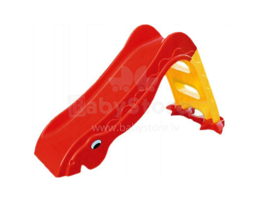 3toysm Art.70357 3 stages slide, eyes and patterns of the tail glued to the side red