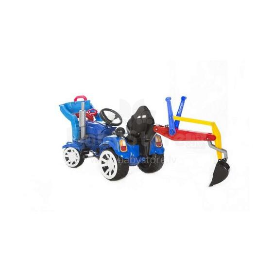 3toysm Art.TR4 Inlea4Fun Excavator with front loader blue