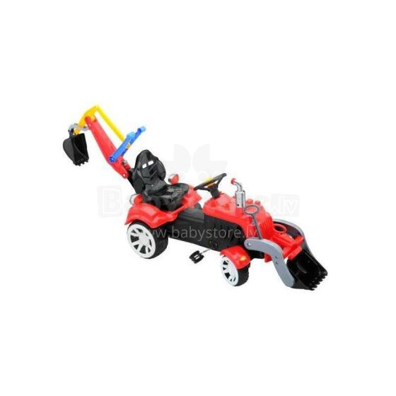 3toysm Art.TR4 Inlea4Fun Excavator with front loader red