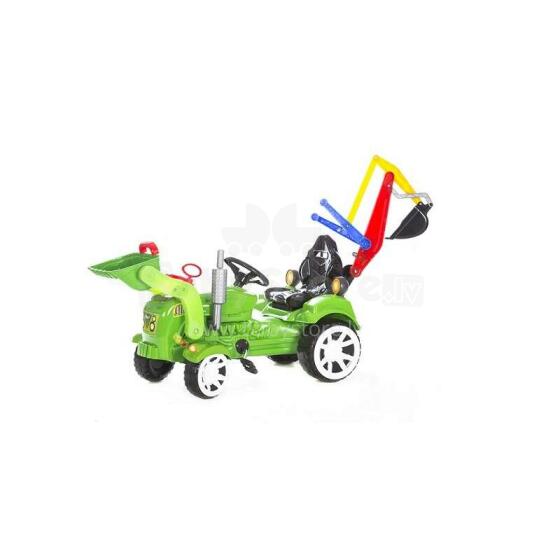3toysm Art.TR4 Inlea4Fun Excavator with front loader green