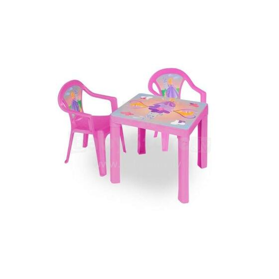 3toysm Art.ZMT set of 2 chairs and 1 table pink