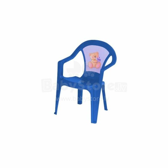 3toysm Art.60281 Plastic chair blue kõrge tool