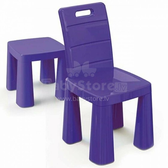 3toysm Art.4694 Plastic chair purple kõrge tool