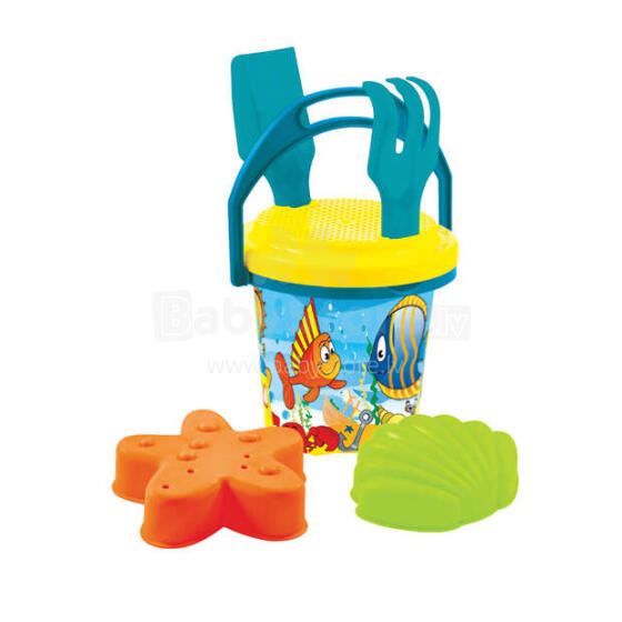 3toysm Art.5608 Big summer set with small bucket blue