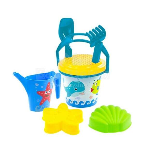 3toysm Art.11100 Big summer set with small bucket blue