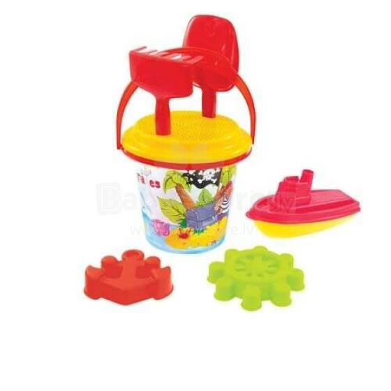 3toysm Art.11570 Big summer set with small bucket red