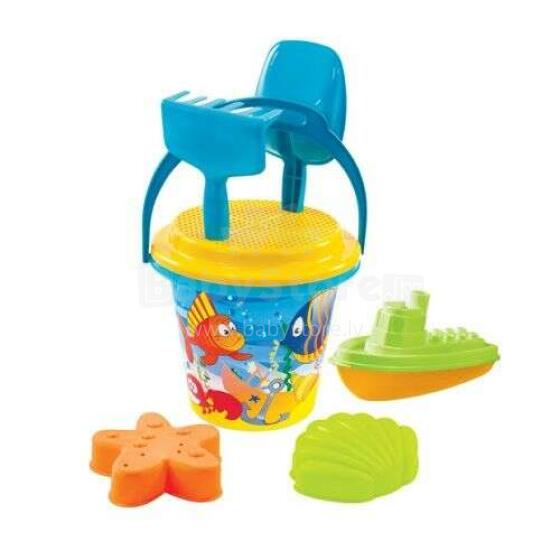 3toysm Art.11570 Big summer set with small bucket blue