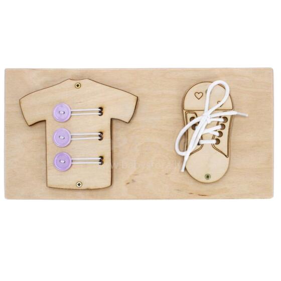3toysm MONTESSORI Art.MT01 Touch manipulation board 30x14