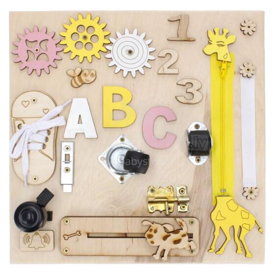 3toysm MONTESSORI  Busy Board Art.MT03 Development board 30x30