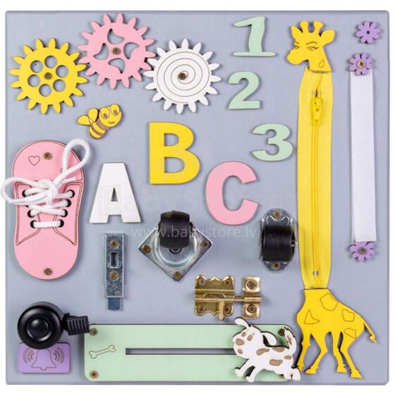3toysm MONTESSORI  Busy Board Art.MT04 Development board 30x30