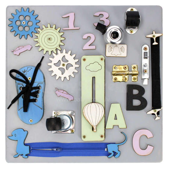 3toysm MONTESSORI  Busy Board Art.MT06 Development board 30x30