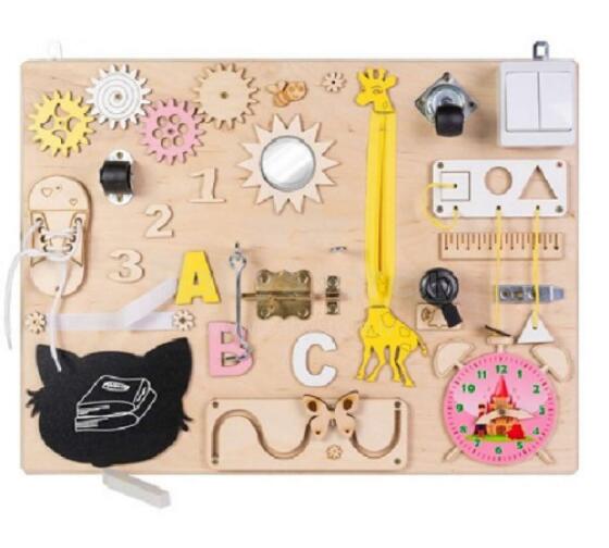 3toysm Montessori  Busy Board Art.MT07 Development board 50x37,5