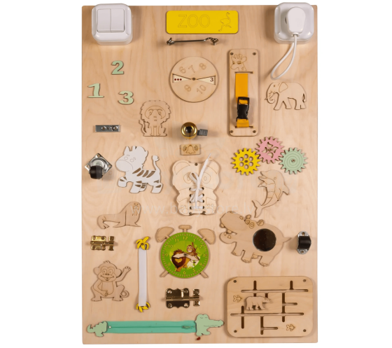 3toysm MONTESSORI  Zoo Art.MT17  Development board 50x75