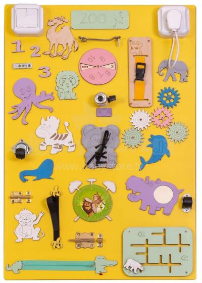 3toysm MONTESSORI  Zoo Art.MT18  Development board 50x75