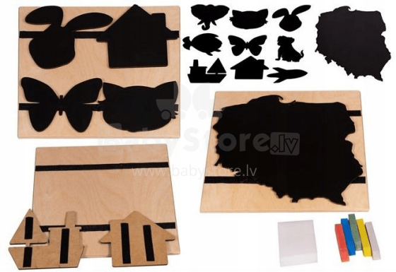 3toysm Shapes board Draw and color Art.KR01 Development board
