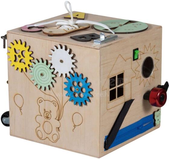 3toysm MONTESSORI  Natural small kube Art.KM3