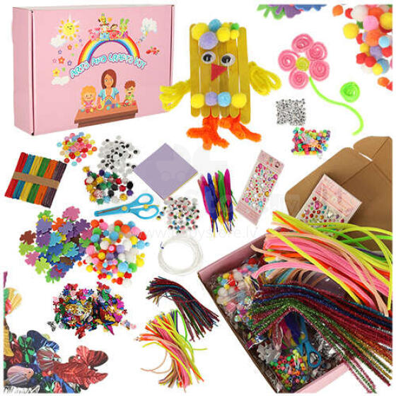 Ikonka Art.KX4687 Creative art set for children's handiwork 1200el.