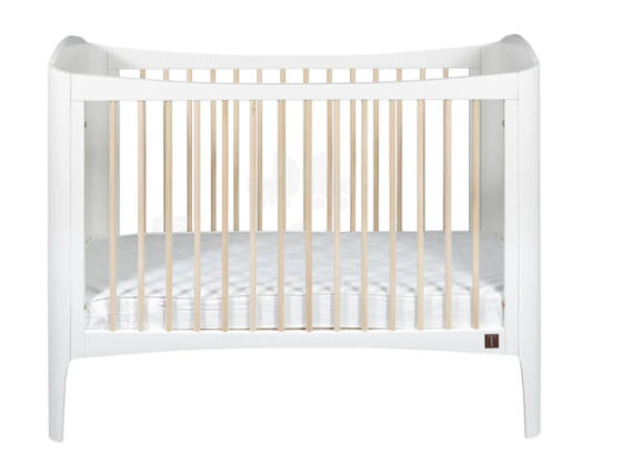 Troll Nursery Cot Wave Art.WA0638-WH White  Детская деревянная кроватка