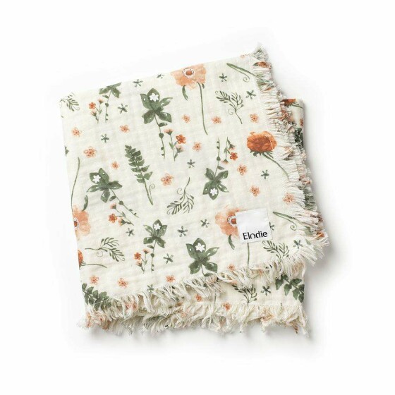 Elodie Details soft cotton blanket 100x75 cm Meadow Blossom